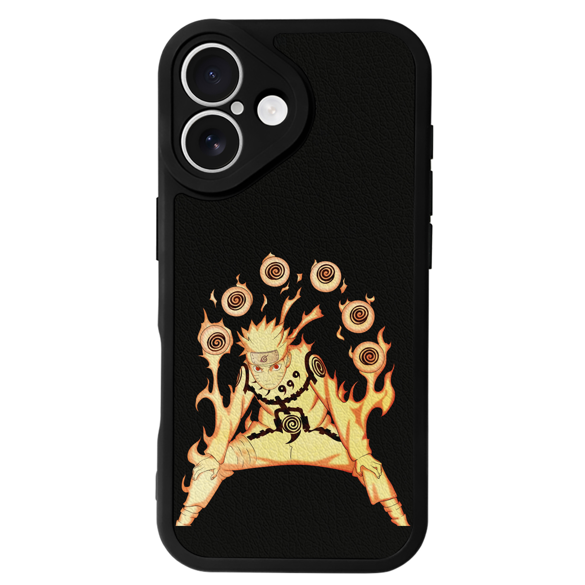 （画像用） NARUTO -ナルト- うずまき ナルト Uzumaki Naruto 【iPhone 16シリーズ対応】シリコンスマホケース（レザー調） 材質：シリコン